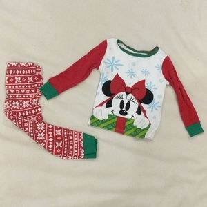 Mini mouse Christmas pajamas.